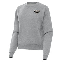 Jacksonville Jaguars Antigua Women's Victory Pullover Sweatshirt - Heather Gray - NFL
