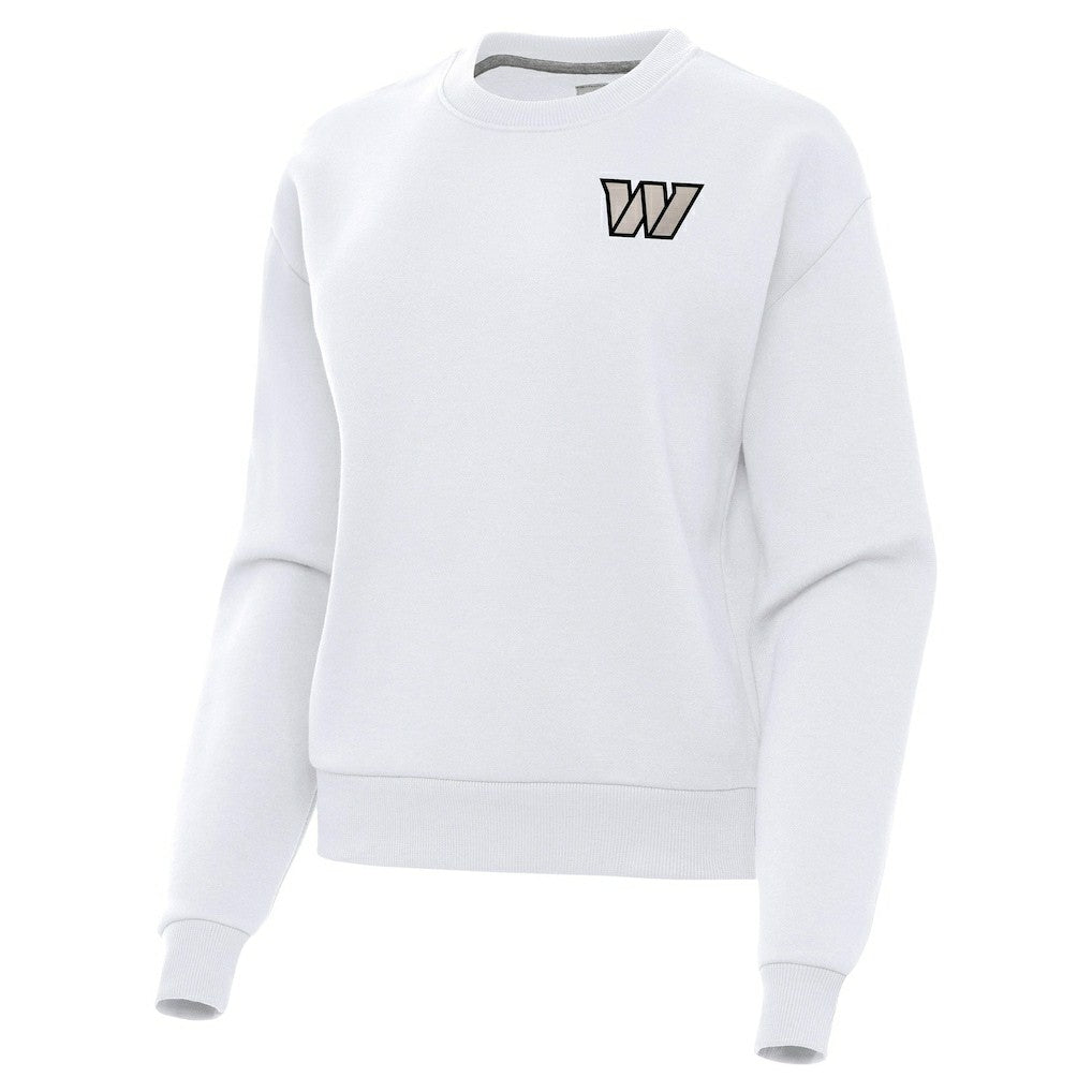 Washington Commanders Antigua Women's Victory Pullover Sweatshirt - White - NFL