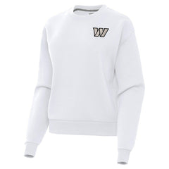 Washington Commanders Antigua Women's Victory Pullover Sweatshirt - White - NFL