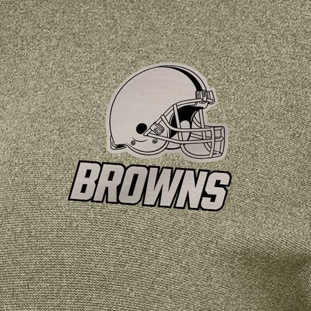 Cleveland Browns Antigua Women's Crush Quarter-Zip Top - Olive - NFL