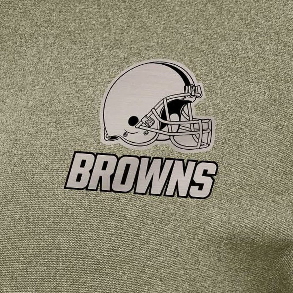 Cleveland Browns Antigua Women's Crush Quarter-Zip Top - Olive - NFL
