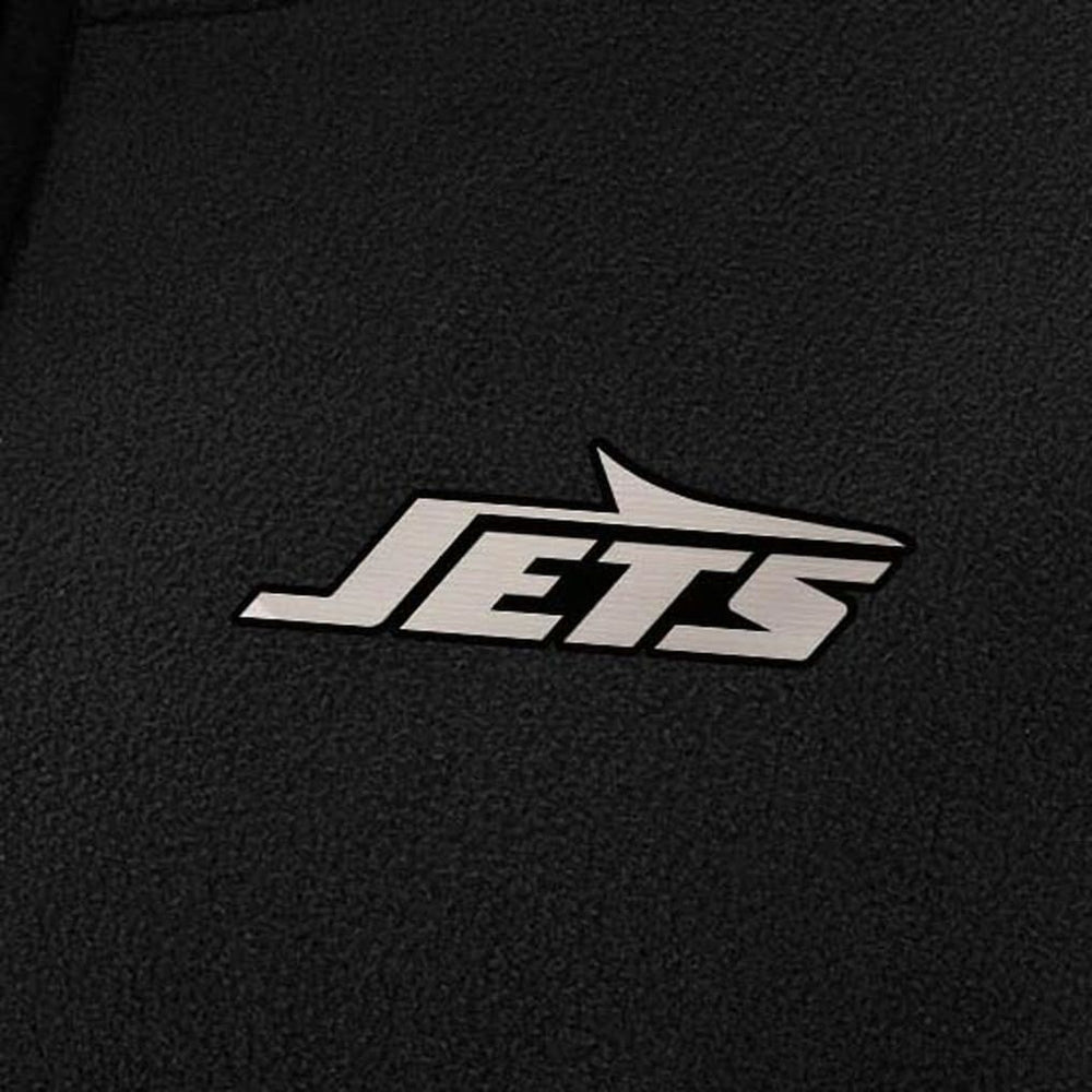 New York Jets Antigua Women's Brushed Carbon Figure Half-Zip Pullover Sweatshirt – Black - NFL