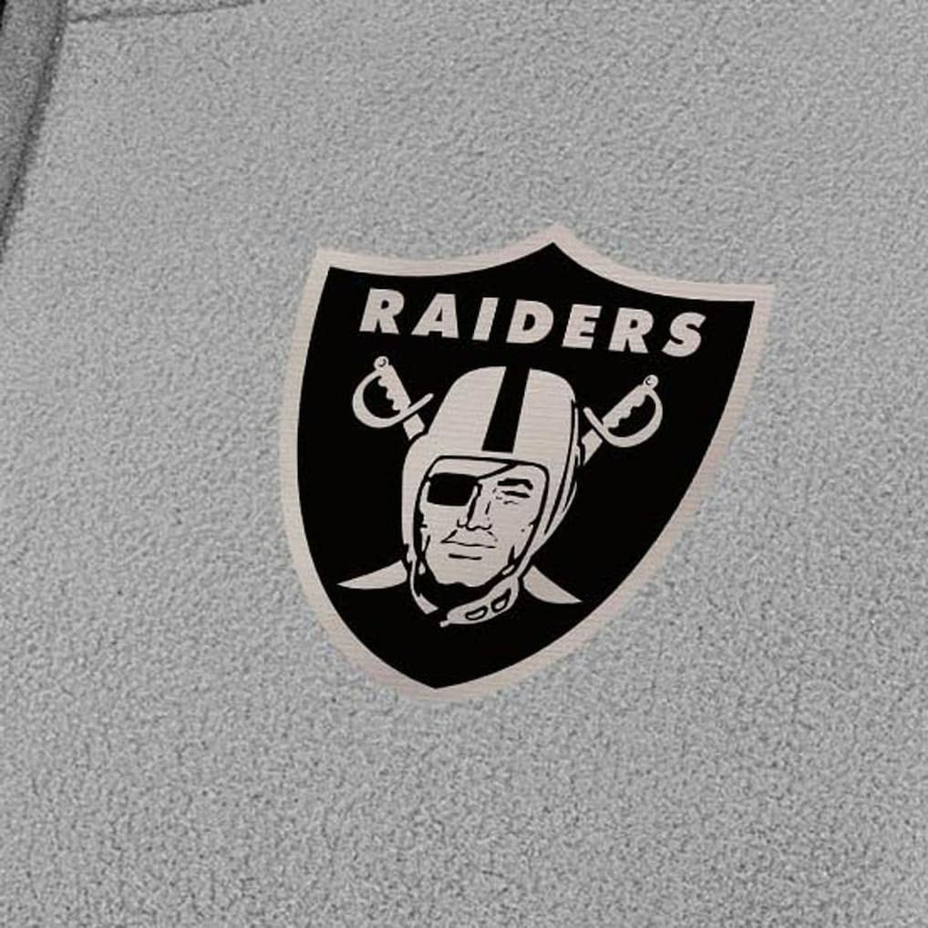 Las Vegas Raiders Antigua Women's Brushed Carbon Figure Half-Zip Pullover Sweatshirt – Gray - NFL