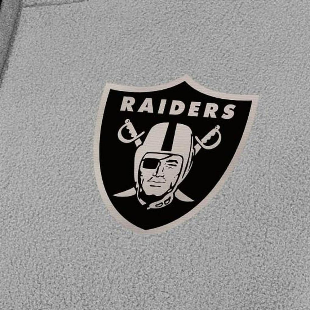 Las Vegas Raiders Antigua Women's Brushed Carbon Figure Half-Zip Pullover Sweatshirt – Gray - NFL