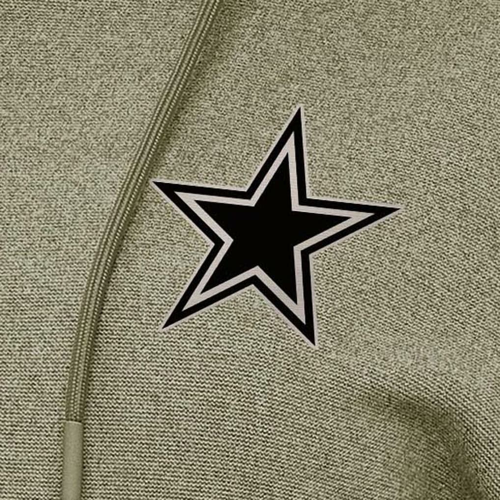 Dallas Cowboys Antigua Women's Justice Pullover Hoodie - Olive - NFL