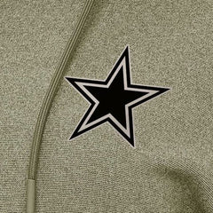 Dallas Cowboys Antigua Women's Justice Pullover Hoodie - Olive - NFL