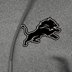 Detroit Lions Antigua Women's Justice Pullover Hoodie - Heather Black - NFL