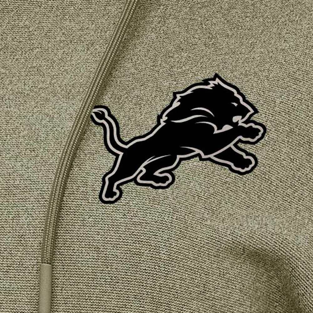 Detroit Lions Antigua Women's Justice Pullover Hoodie - Olive - NFL