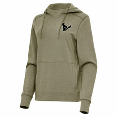 Houston Texans Antigua Women's Justice Pullover Hoodie - Olive - NFL