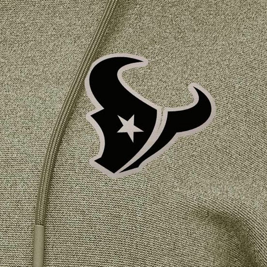 Houston Texans Antigua Women's Justice Pullover Hoodie - Olive - NFL