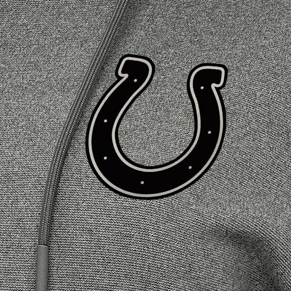 Indianapolis Colts Antigua Women's Justice Pullover Hoodie - Heather Black - NFL