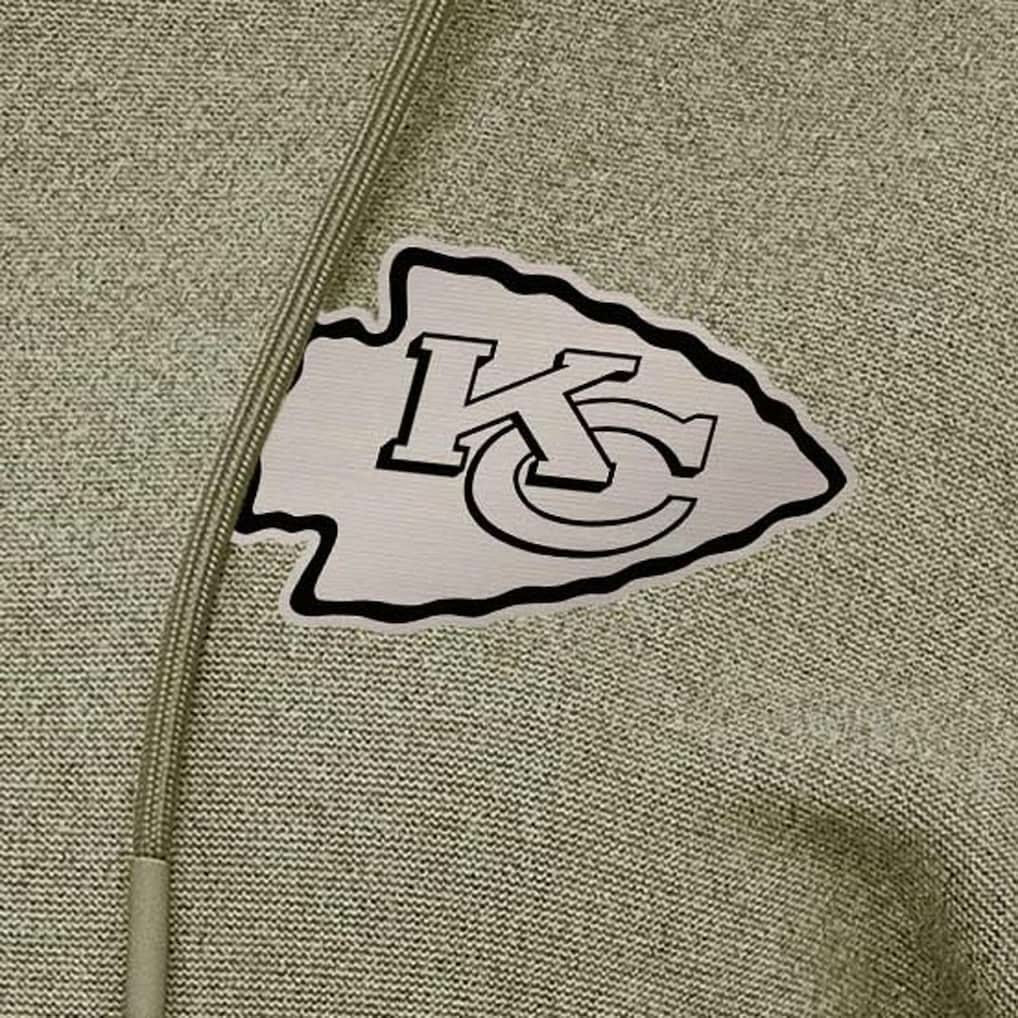 Kansas City Chiefs Antigua Women's Justice Pullover Hoodie - Olive - NFL