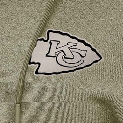 Kansas City Chiefs Antigua Women's Justice Pullover Hoodie - Olive - NFL