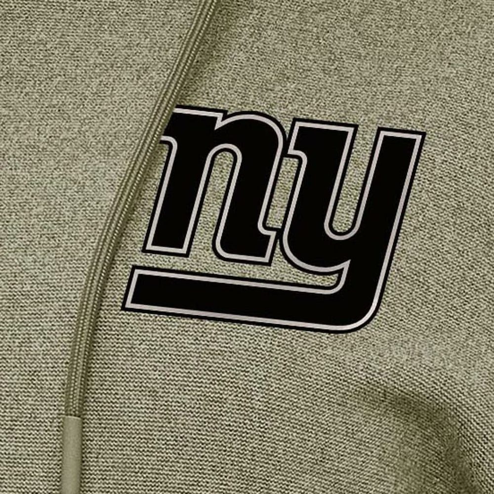 New York Giants Antigua Women's Justice Pullover Hoodie - Olive - NFL