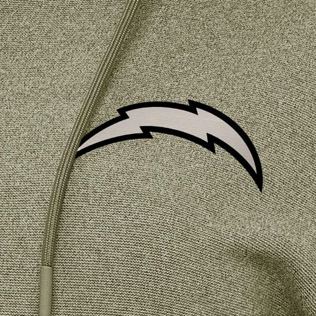 Los Angeles Chargers Antigua Women's Justice Pullover Hoodie - Olive - NFL