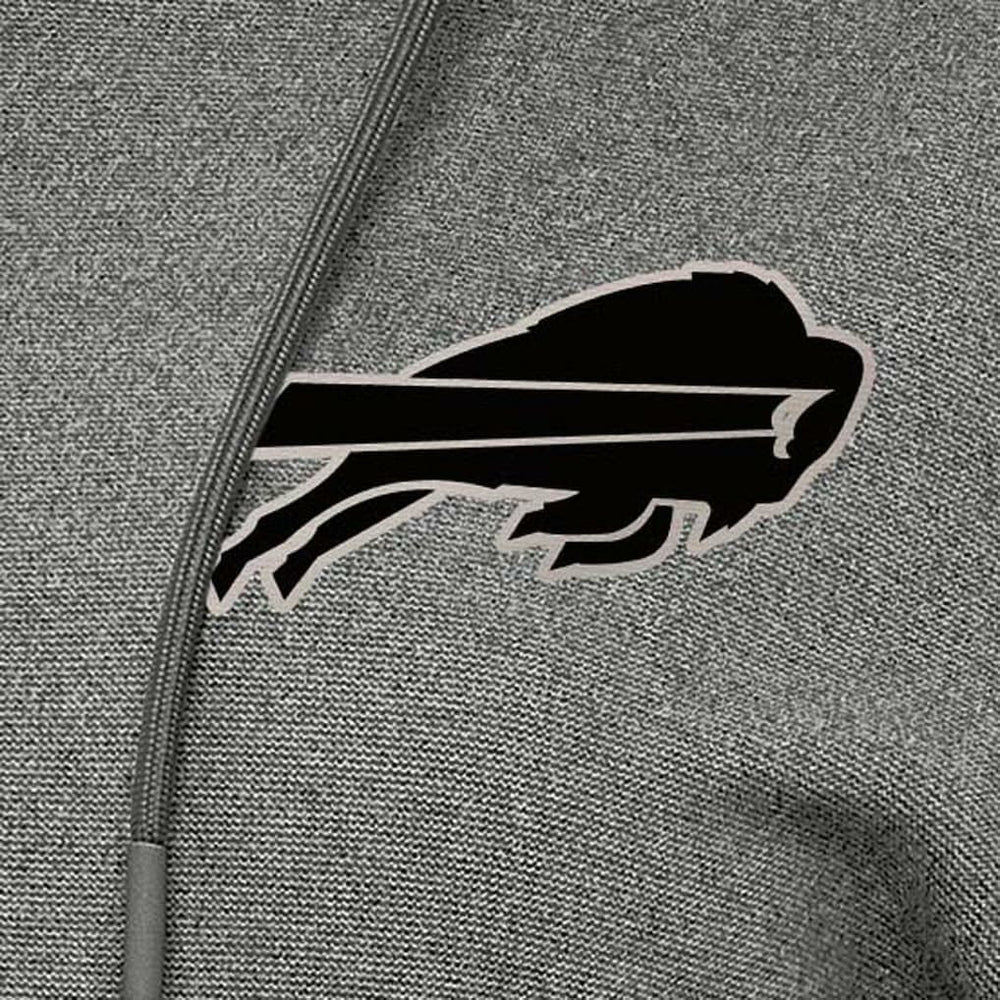 Buffalo Bills Antigua Women's Justice Pullover Hoodie - Heather Black - NFL