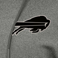 Buffalo Bills Antigua Women's Justice Pullover Hoodie - Heather Black - NFL