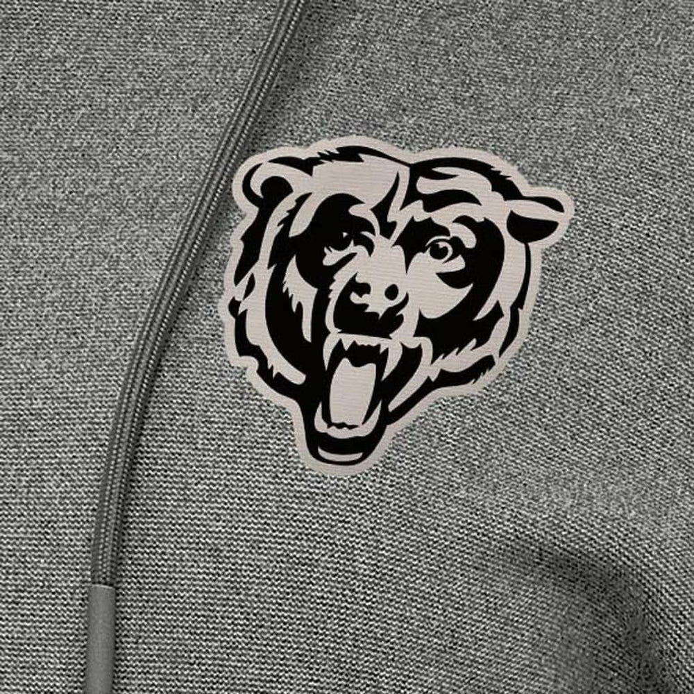 Chicago Bears Antigua Women's Justice Pullover Hoodie - Heather Black - NFL