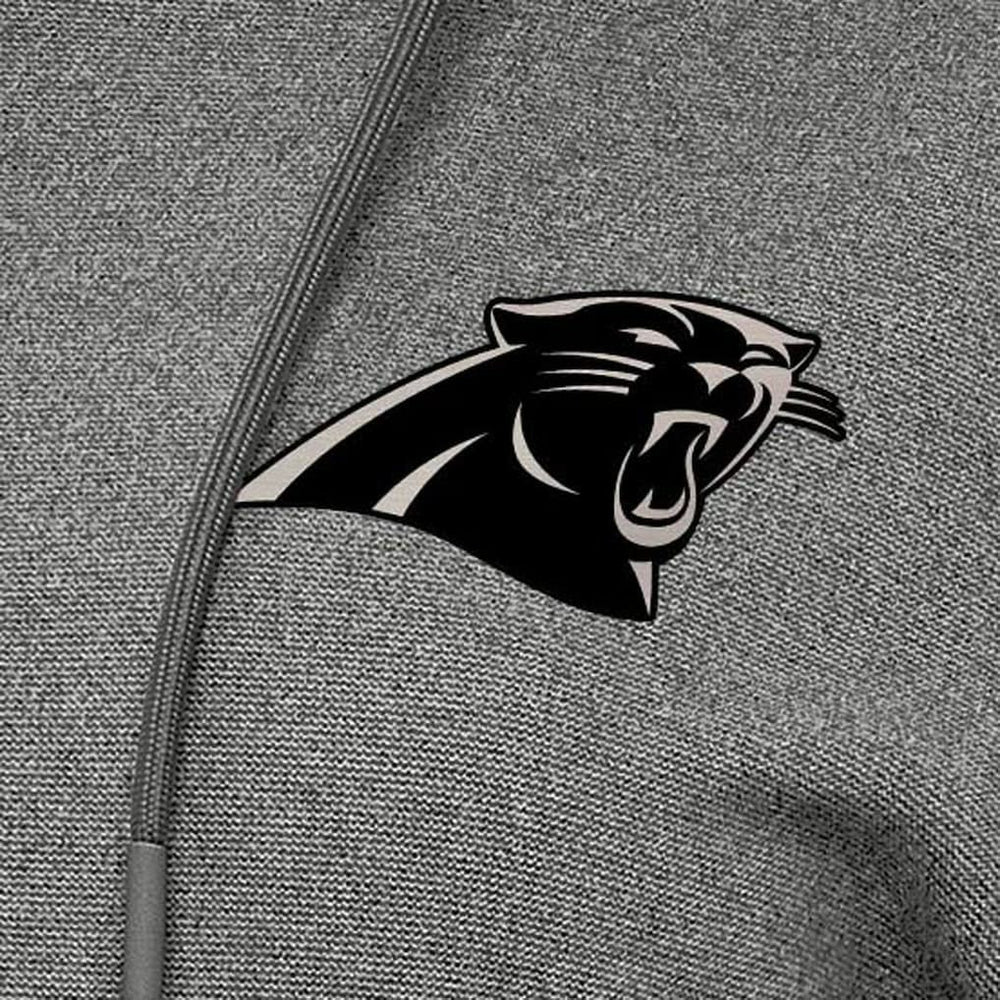 Carolina Panthers Antigua Women's Justice Pullover Hoodie - Heather Black - NFL