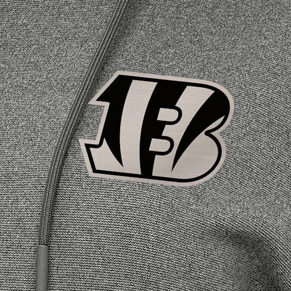 Cincinnati Bengals Antigua Women's Justice Pullover Hoodie - Heather Black - NFL