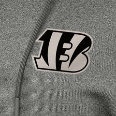 Cincinnati Bengals Antigua Women's Justice Pullover Hoodie - Heather Black - NFL