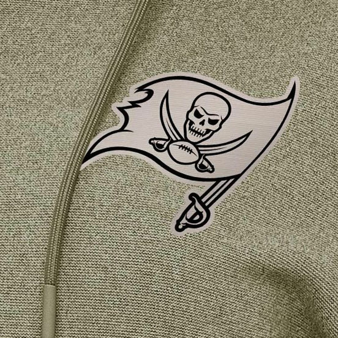 Tampa Bay Buccaneers Antigua Women's Justice Pullover Hoodie - Olive - NFL