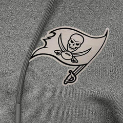 Tampa Bay Buccaneers Antigua Women's Justice Pullover Hoodie - Heather Black - NFL
