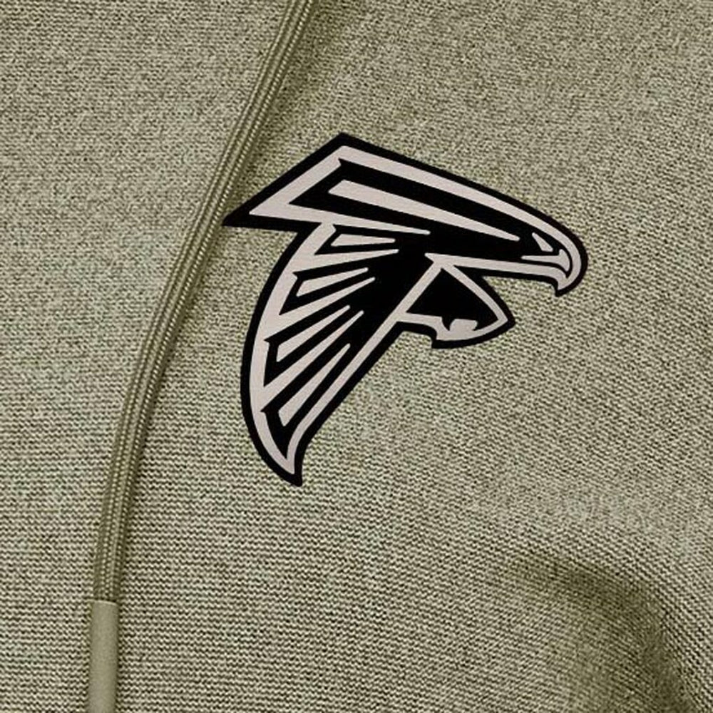 Atlanta Falcons Antigua Women's Justice Pullover Hoodie - Olive - NFL