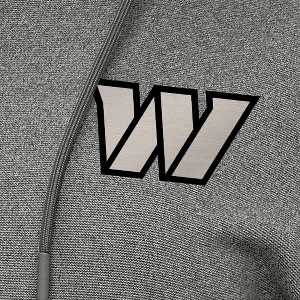 Washington Commanders Antigua Women's Justice Pullover Hoodie - Heather Black - NFL