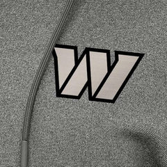 Washington Commanders Antigua Women's Justice Pullover Hoodie - Heather Black - NFL