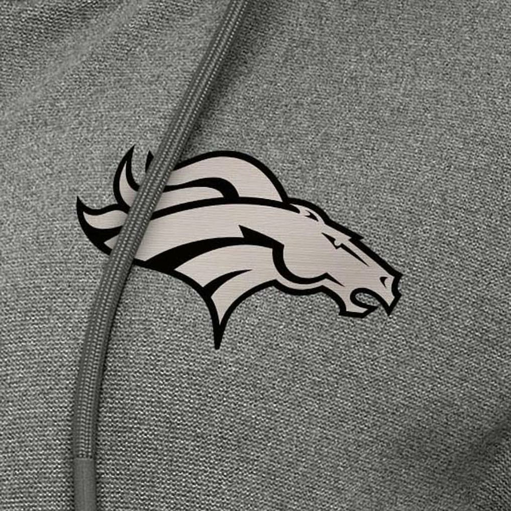 Denver Broncos Antigua Women's Seeker Full-Zip Hoodie Jacket - Heather Black - NFL