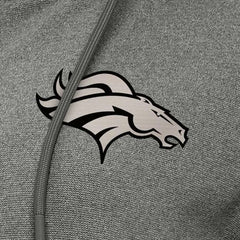 Denver Broncos Antigua Women's Seeker Full-Zip Hoodie Jacket - Heather Black - NFL