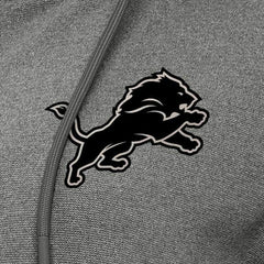 Detroit Lions Antigua Women's Seeker Full-Zip Hoodie Jacket - Heather Black - NFL