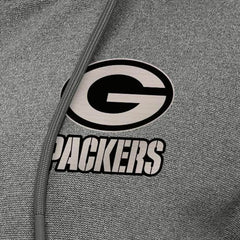 Green Bay Packers Antigua Women's Seeker Full-Zip Hoodie Jacket - Heather Black - NFL