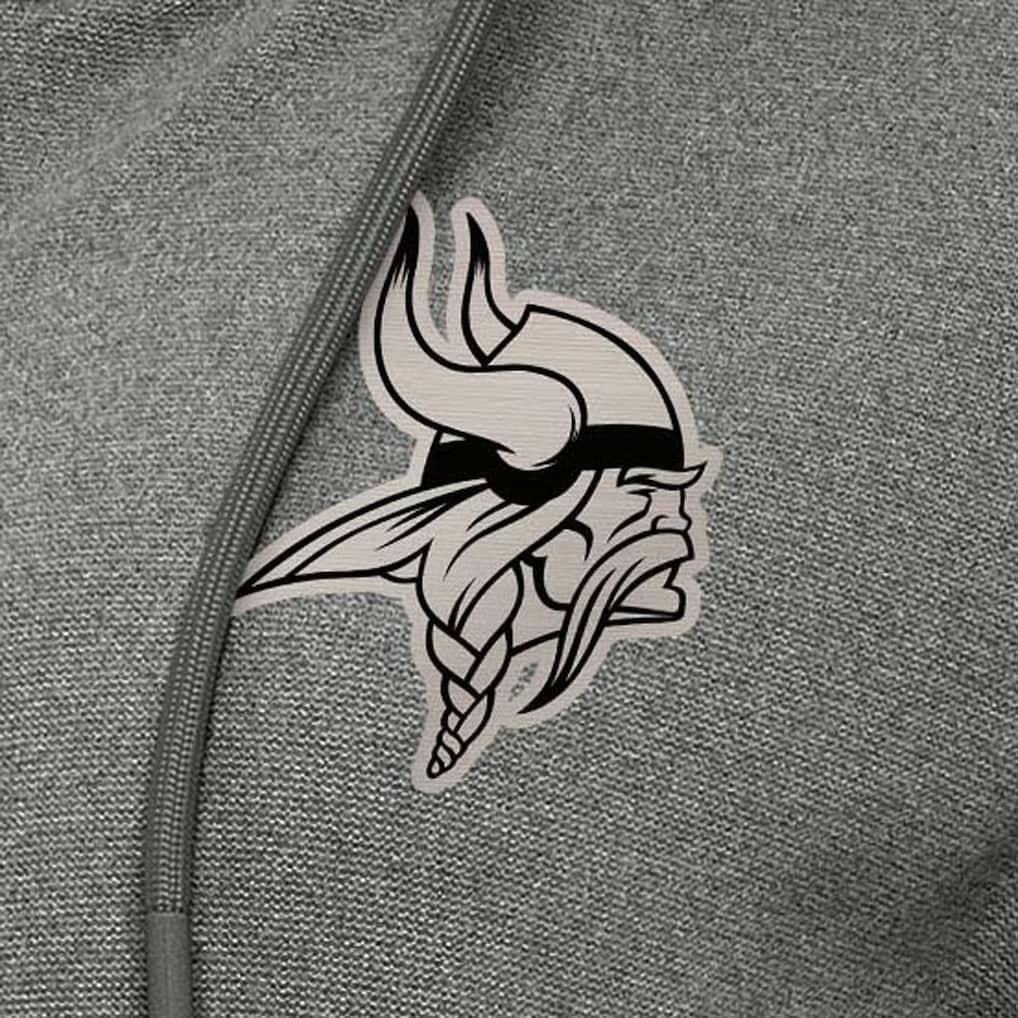 Minnesota Vikings Antigua Women's Seeker Full-Zip Hoodie Jacket - Heather Black - NFL