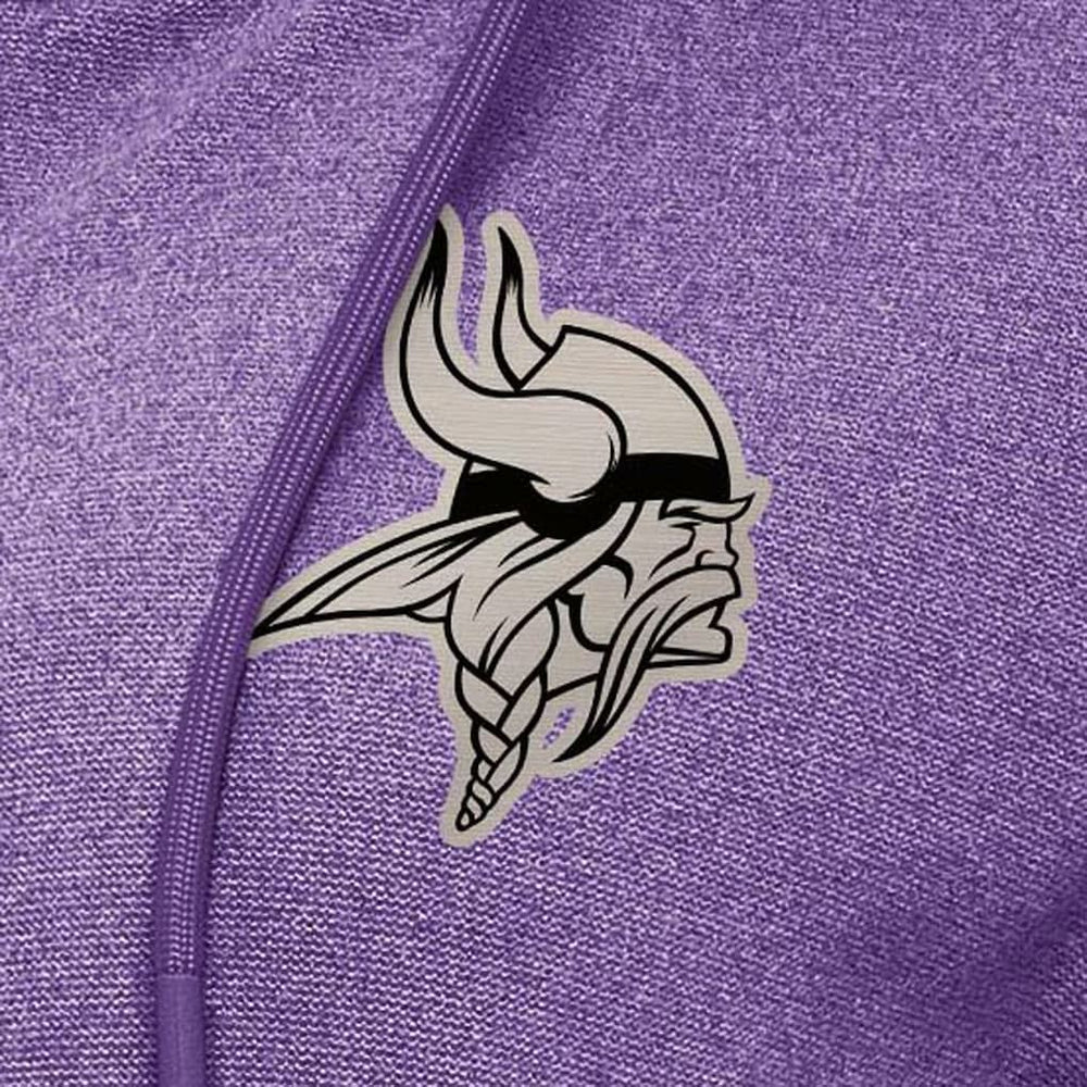 Minnesota Vikings Antigua Women's Seeker Full-Zip Hoodie Jacket - Heather Purple - NFL