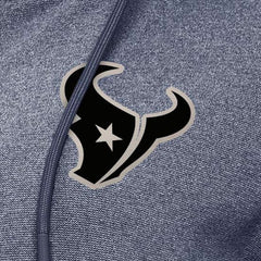 Houston Texans Antigua Women's Seeker Full-Zip Hoodie Jacket - Heather Navy - NFL