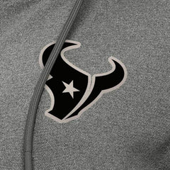 Houston Texans Antigua Women's Seeker Full-Zip Hoodie Jacket - Heather Black - NFL