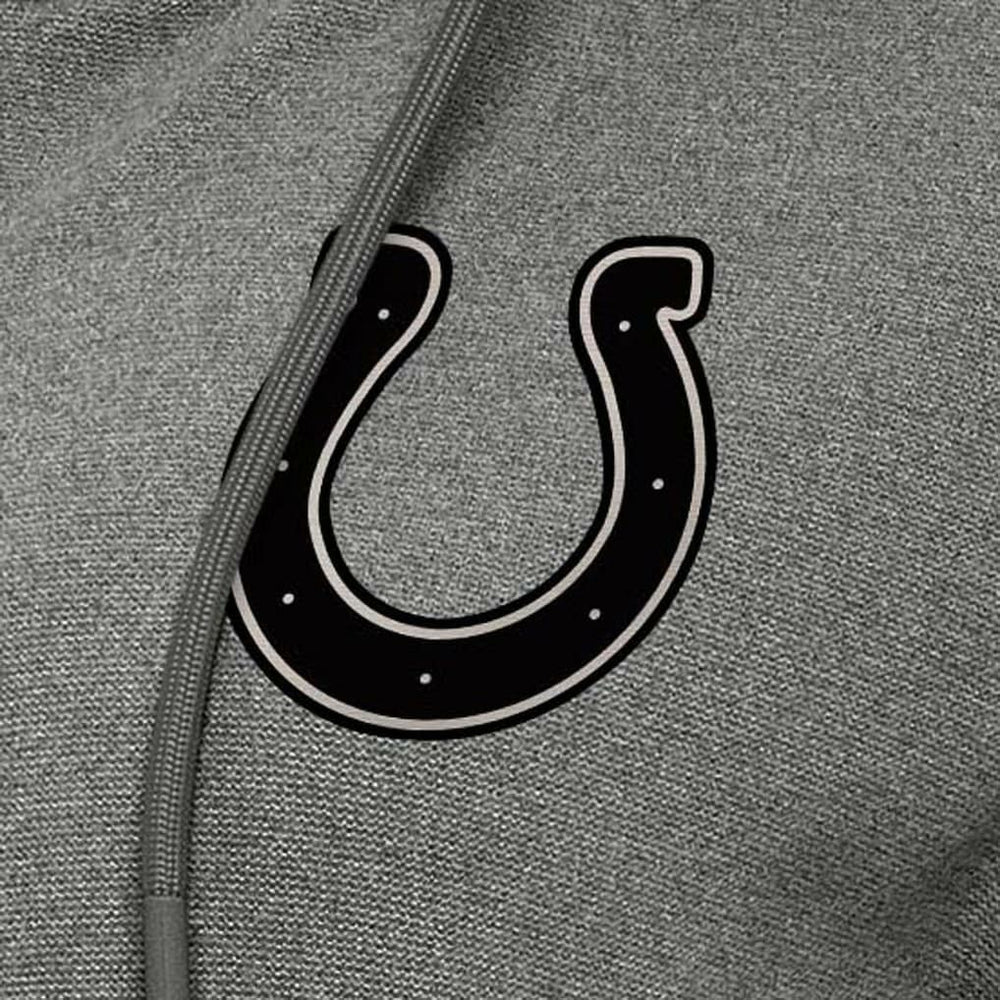 Indianapolis Colts Antigua Women's Seeker Full-Zip Hoodie Jacket - Heather Black - NFL