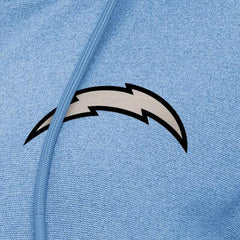 Los Angeles Chargers Antigua Women's Seeker Full-Zip Hoodie Jacket - Heather Powder Blue - NFL