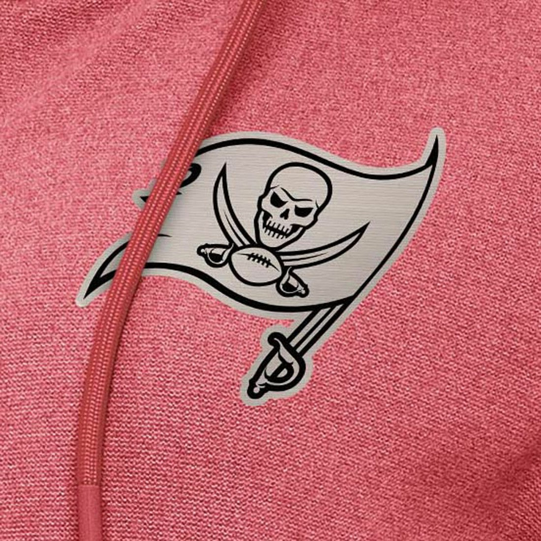 Tampa Bay Buccaneers Antigua Women's Seeker Full-Zip Hoodie Jacket - Heather Red - NFL