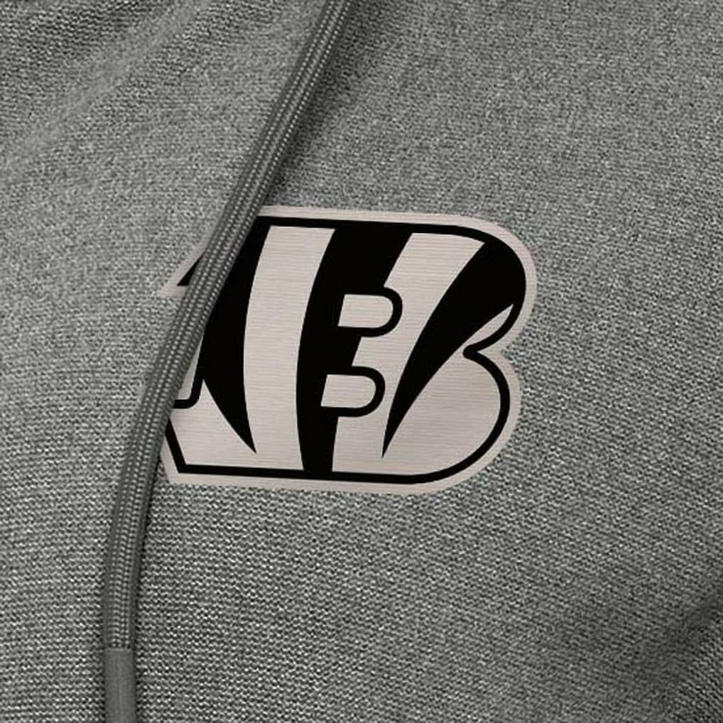Cincinnati Bengals Antigua Women's Seeker Full-Zip Hoodie Jacket - Heather Black - NFL