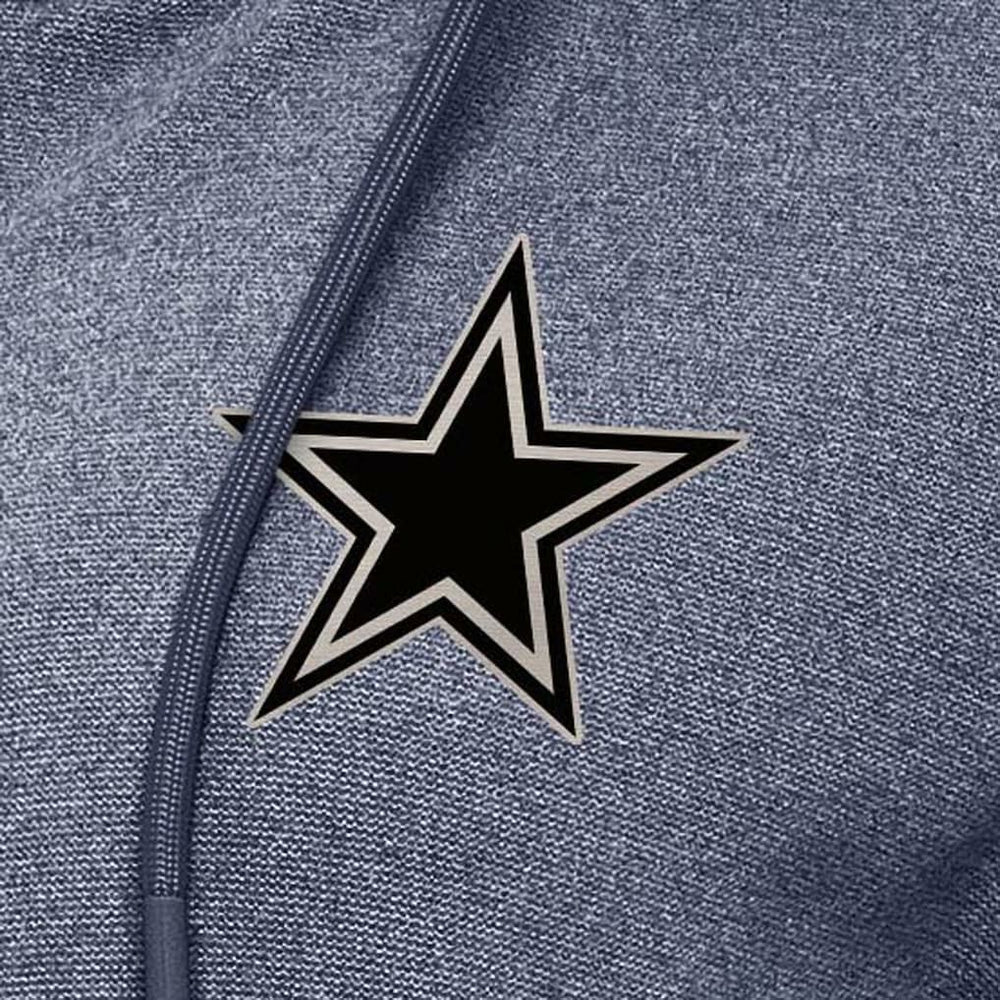 Dallas Cowboys Antigua Women's Seeker Full-Zip Hoodie Jacket - Heather Navy - NFL