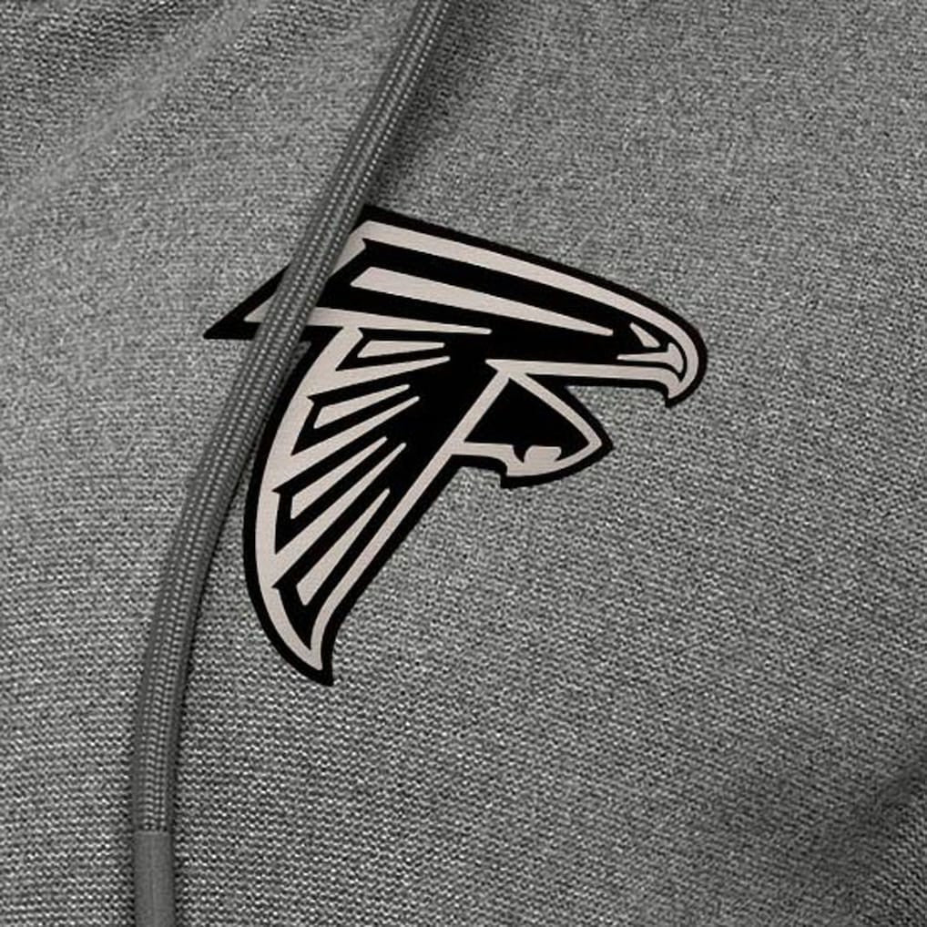 Atlanta Falcons Antigua Women's Seeker Full-Zip Hoodie Jacket - Heather Black - NFL