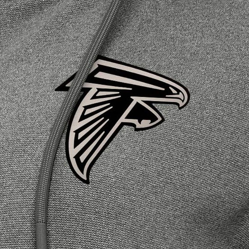 Atlanta Falcons Antigua Women's Seeker Full-Zip Hoodie Jacket - Heather Black - NFL