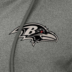 Baltimore Ravens Antigua Women's Seeker Full-Zip Hoodie Jacket - Heather Black - NFL