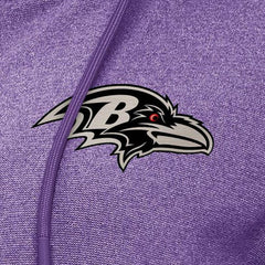 Baltimore Ravens Antigua Women's Seeker Full-Zip Hoodie Jacket - Heather Purple - NFL