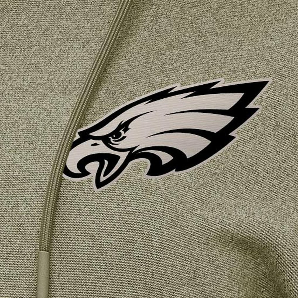 Philadelphia Eagles Antigua Women's Justice Pullover Hoodie - Olive - NFL