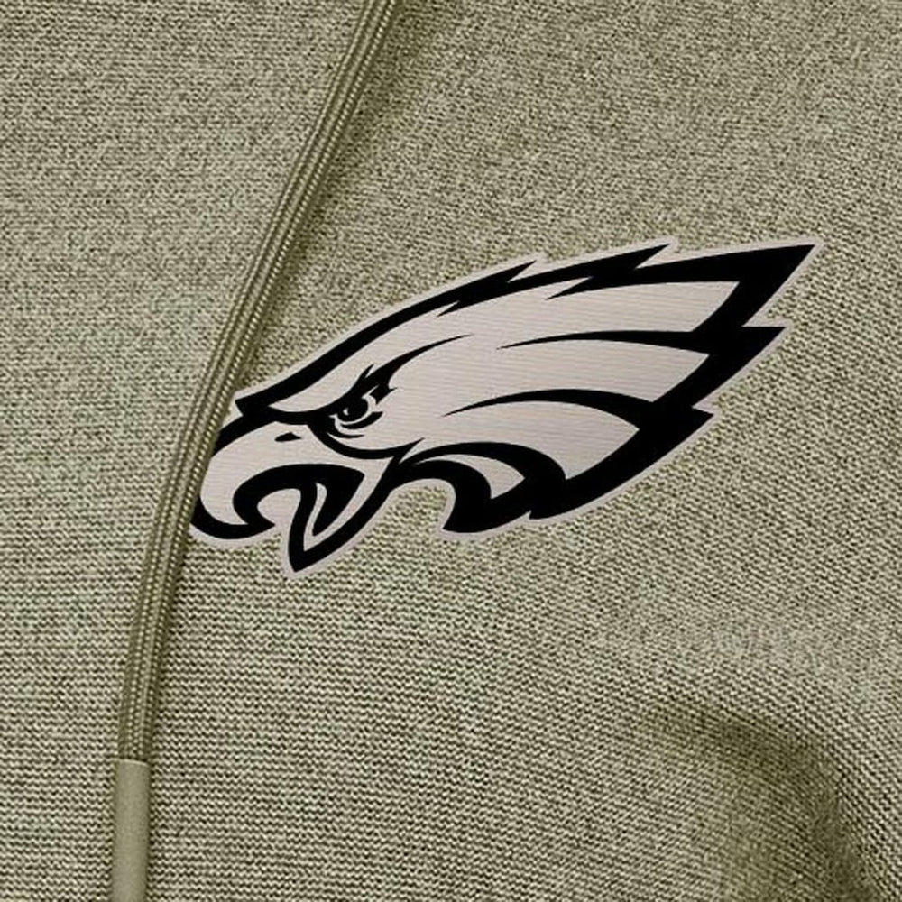 Philadelphia Eagles Antigua Women's Justice Pullover Hoodie - Olive - NFL