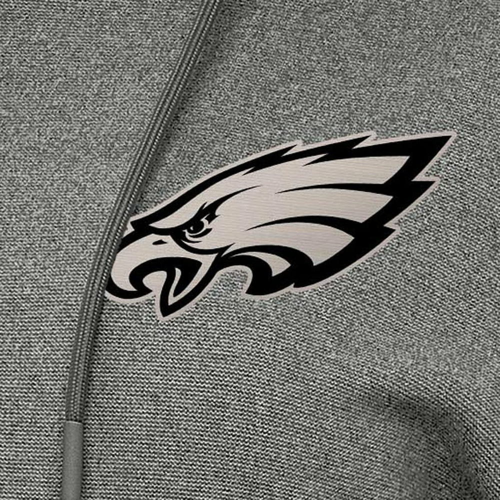 Philadelphia Eagles Antigua Women's Justice Pullover Hoodie - Heather Black - NFL
